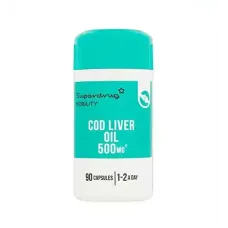 Superdrug Cod Liver Oil 500mg - 90Capsules